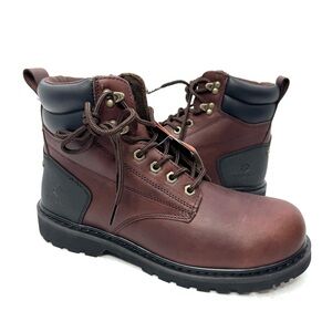 Hisea mens work boots 11 M Dark Brown  - New